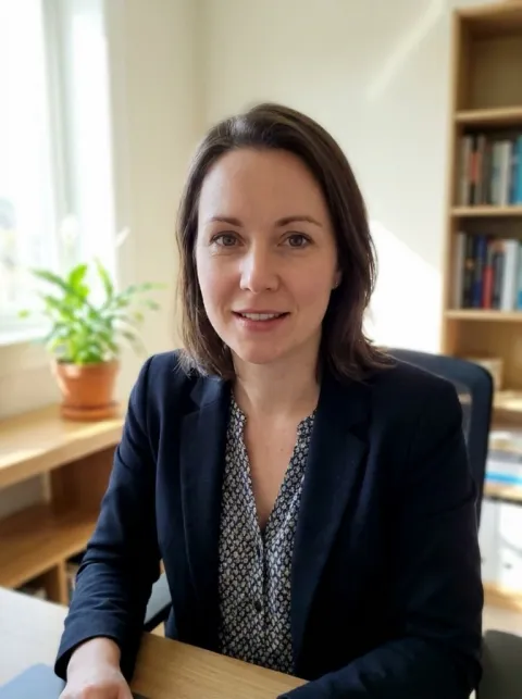 Interviewer on a video call